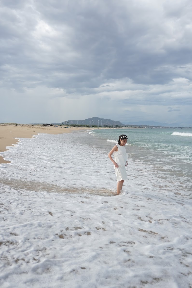 bãi biển bên cạnh sa mạc Mũi Dinh