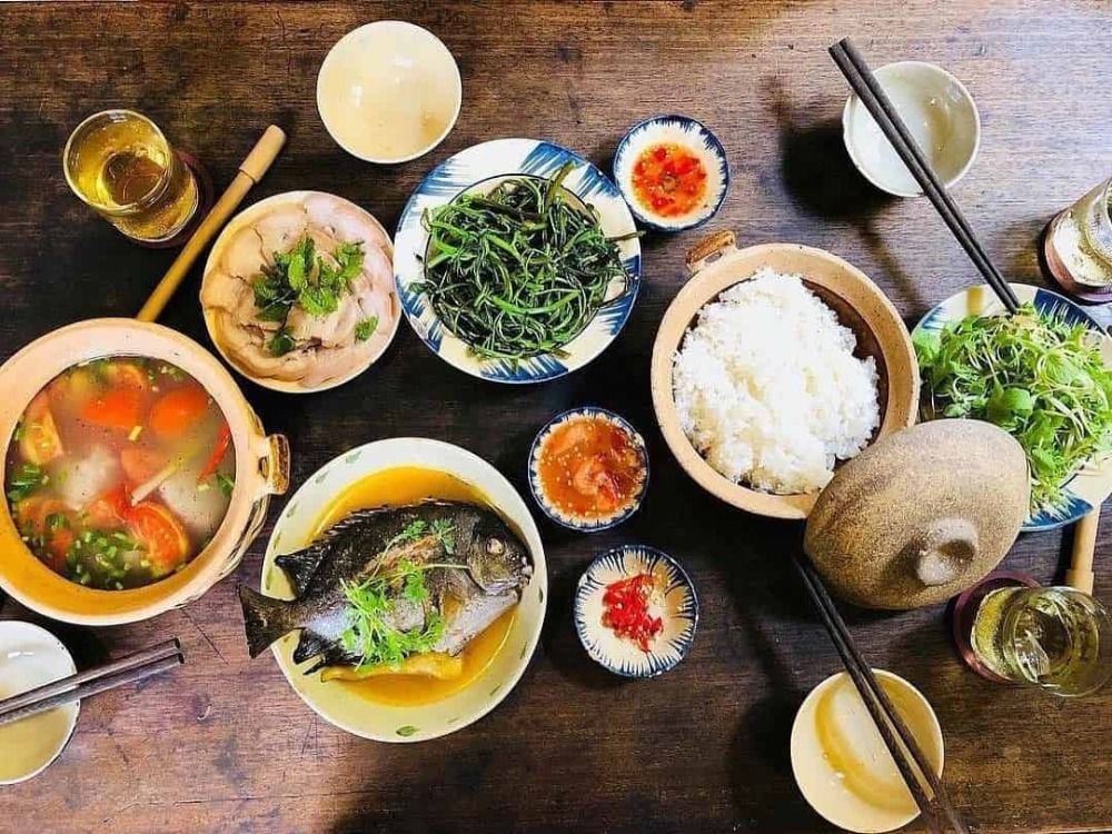 Khẩu phần ăn của cơm niêu Phan Rang đầy dinh dưỡng