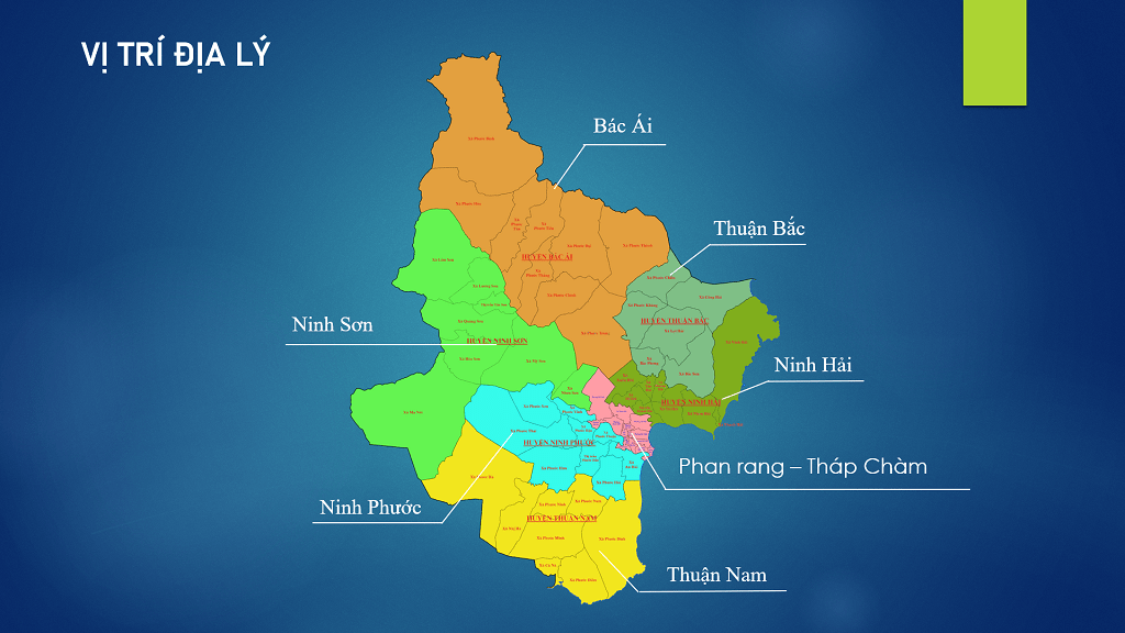 Bản đồ hành chính của Ninh Thuận