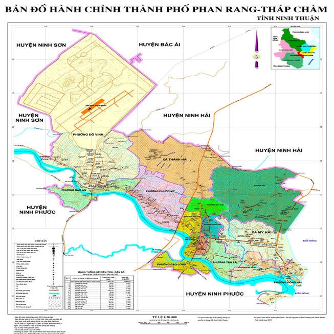 Bản đồ cho bạn có thể rõ hơn về vị trí địa lý của Ninh Thận