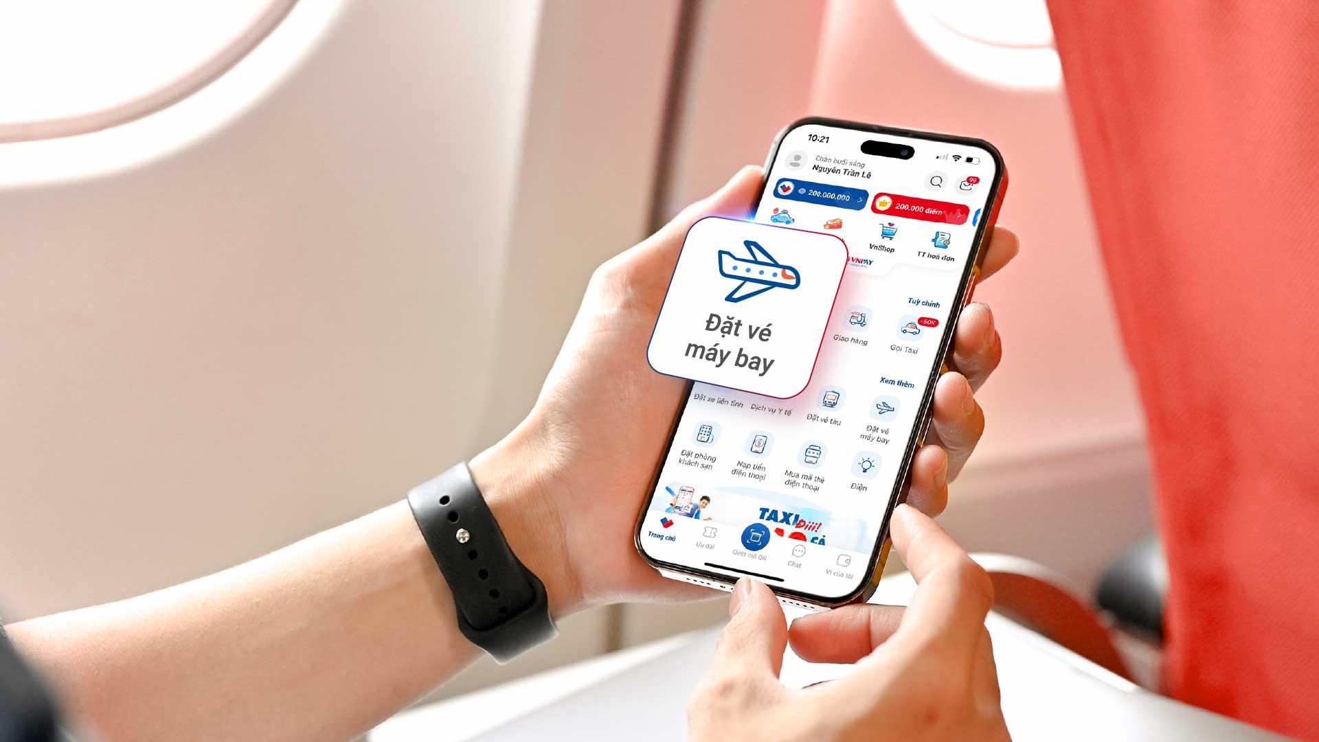 Đặt vé máy bay online bằng Ví VNPAY