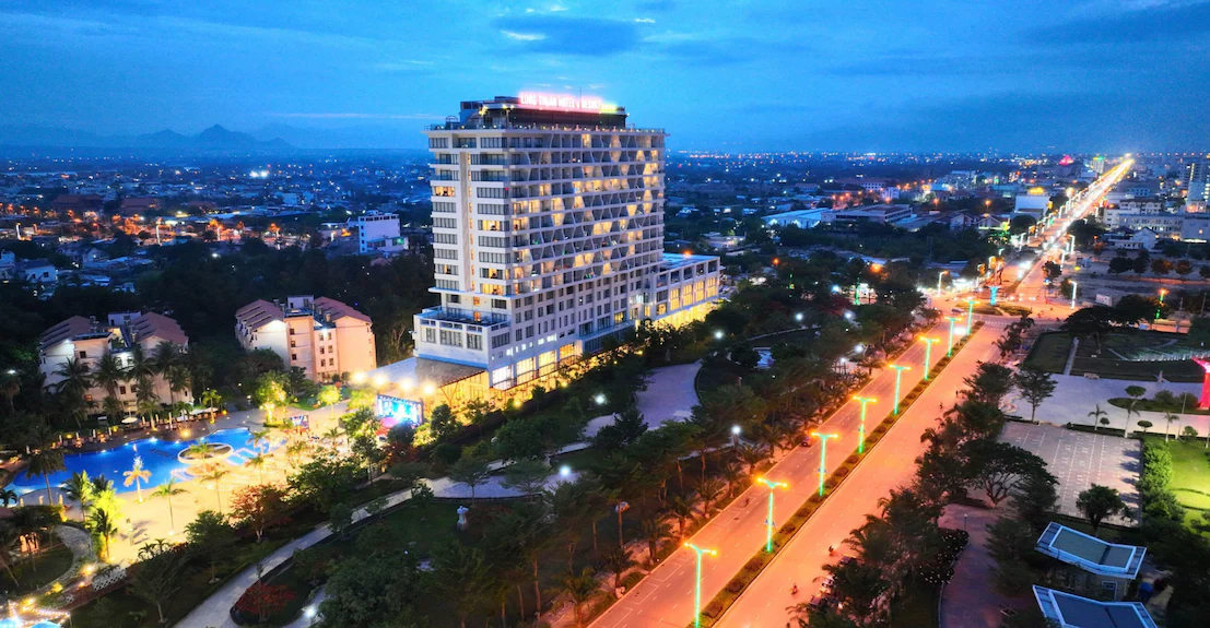 Resort Long Thuận khi về đêm